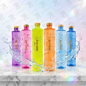 آب معدنی لاوسانگ 600میلی‌لیتر استوانه ای رنگی